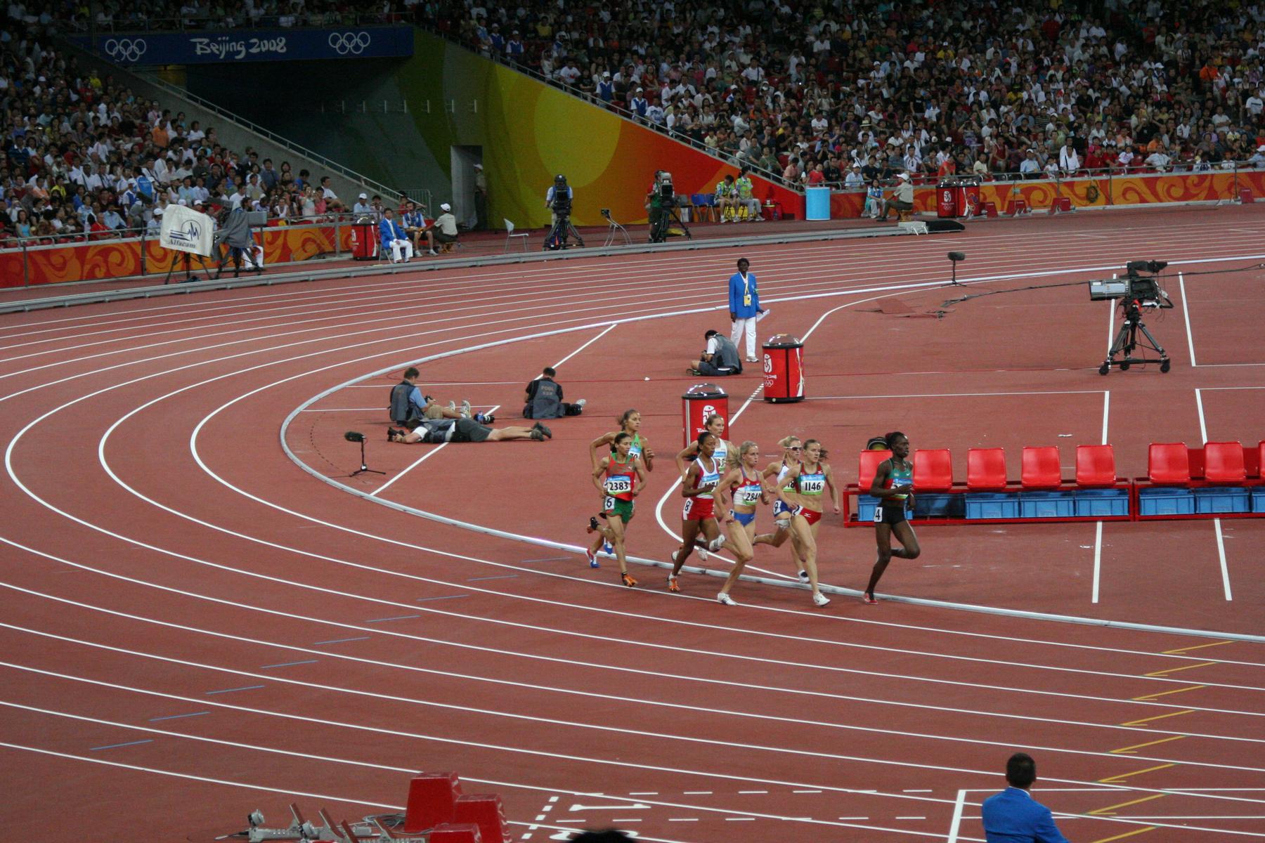 Watching Usain Bolt win the 100m final in the Beijing 2008 Olympic