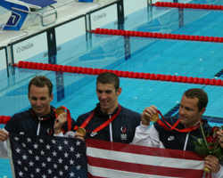 Michael Phelps Making Olympic History up Close and Personal