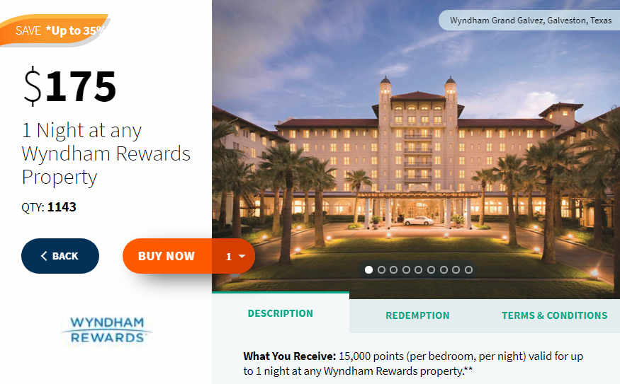 Stay at any Wyndham Rewards Property for only $175