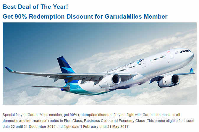 90% off award tickets on Garuda Indonesia (with a ton of caveats)